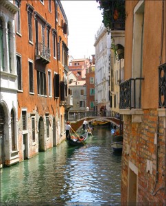 Venedig Gondel Brücke